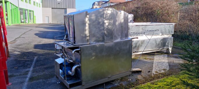 Laveuse de caisse inox