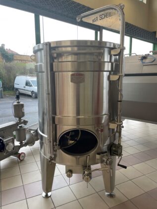 Cuve cylindrique fond plat plafond mobile 12 hl &#8211; BSA SCHEIBER